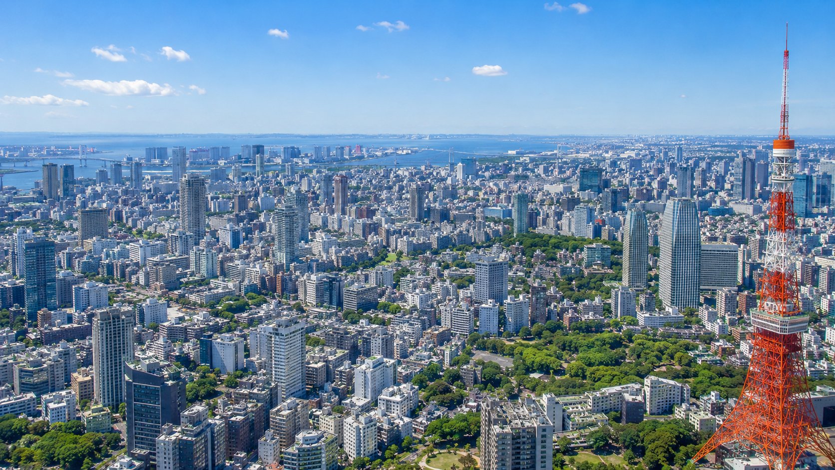 東京タワーと都市景観
