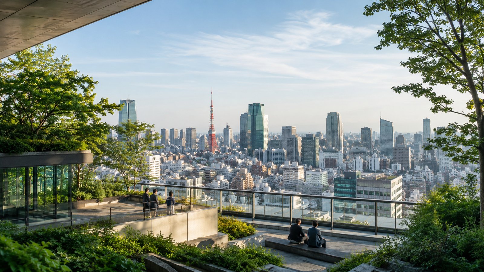 緑とビル群が広がる東京の眺望